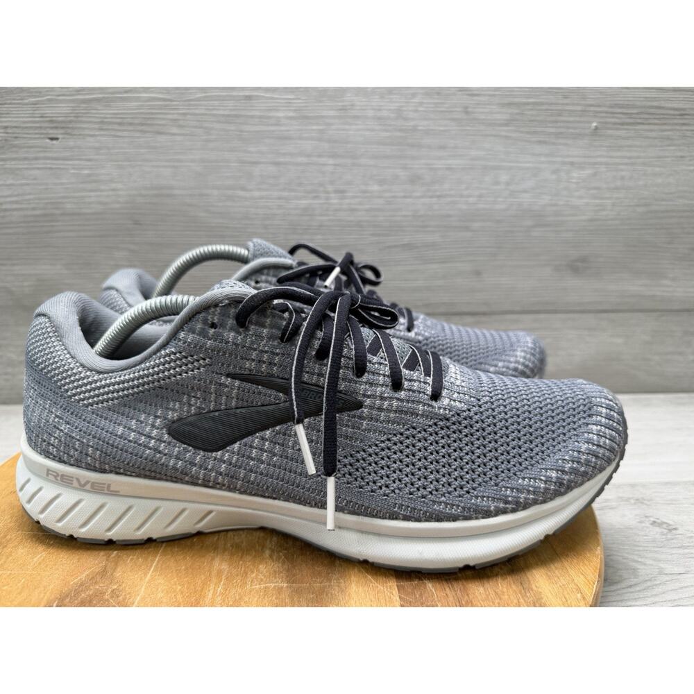 Brooks Revel 3 Running Shoes, Grey/Black, Men 11
